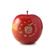 Logo Apfel rot, Werbe Apfel, Logo Obst, Ihr Logo auf Äpfel