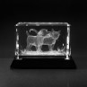 Beispiel 3D Kristallglas auf Alusockel 80x50 schwarz