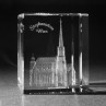 3D Wiener Stephansdom in Glas gelasert. 3D Crystal Gebäude in Kristallglas. Souvenir,Geschenk