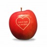 Ihr Motiv auf Äpfel graviert als Hochzeitsgeschenk, Deko oder Gastgeschenk für Ihre Hochzeit