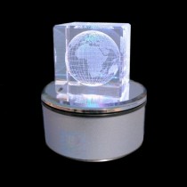 3D Crystal Drehleuchtsockel mit Farbwechsel