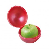 Apfel Box Vorratsdose, Tupperbox für Logo Obst Rot