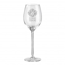 Trinkgläser, Weinglas mit Logo Gravur. Lasergravur 