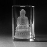 3D Lasergravur Buddha in Kristallglas