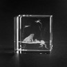 3D Frösche Frosch Motiv in Kristallglas gelasert. Tiere als 3D Laserglas