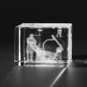 3D Zahnarzt und Patient, Medizinische Dentalmotive in Glas