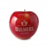Werbe Apfel Bulmers, Logo Obst, Graviertes Obst, Ihr Motiv oder Text auf Äpfel