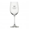 Trinkgläser, Weinglas mit Logo Gravur. Lasergravur 